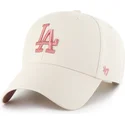 cap-curbata-beige-snapback-rosa-mvp-ballpark-de-los-angeles-dodgers-mlb-de-47-brand