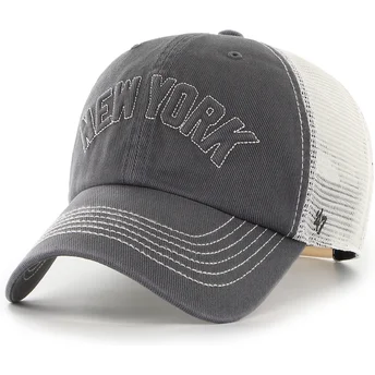 Șepci curbată negru snapback Clean Up Trailer Script Mesh de New York Yankees MLB de 47 Brand