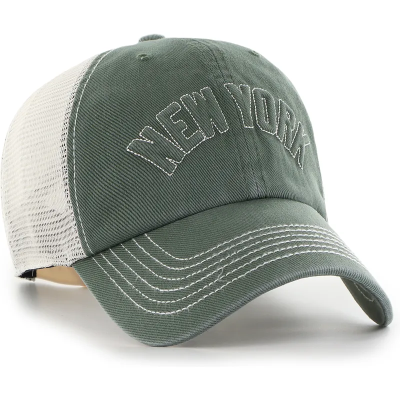 cappellino-trucker-verde-clean-up-trailer-script-mesh-dei-new-york-yankees-mlb-di-47-brand