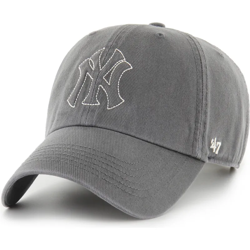 epci-curbata-gri-reglabila-clean-up-trailer-de-new-york-yankees-mlb-de-47-brand