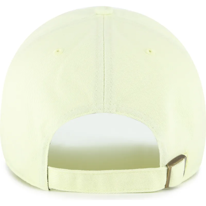 cappellino-curvo-giallo-regolabile-con-logo-giallo-clean-up-no-loop-label-dei-new-york-yankees-mlb-di-47-brand