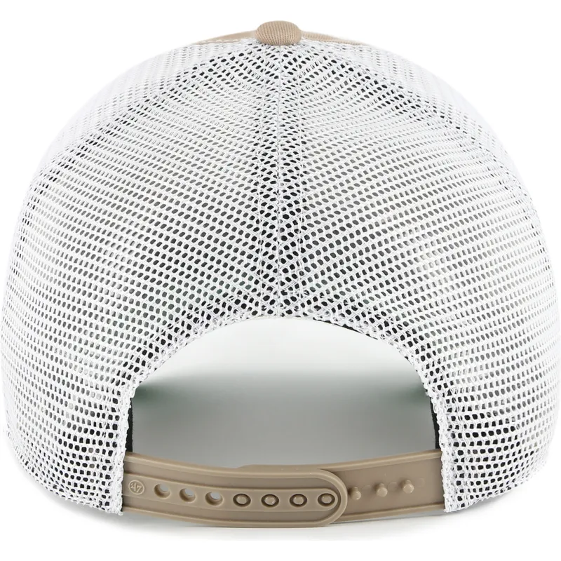 braune-trucker-kappe-clean-up-trawler-der-new-york-yankees-mlb-von-47-brand