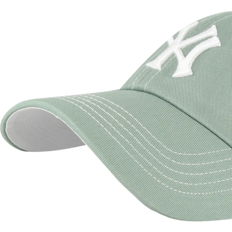 gorra-curva-verde-ajustable-clean-up-contrast-stitch-de-new-york-yankees-mlb-de-47-brand