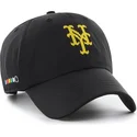 casquette-courbee-noire-ajustable-clean-up-eight-bit-hero-new-york-mets-mlb-47-brand