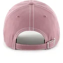 rosa-verstellbare-curved-cap-clean-up-contrast-stitch-der-los-angeles-dodgers-mlb-von-47-brand