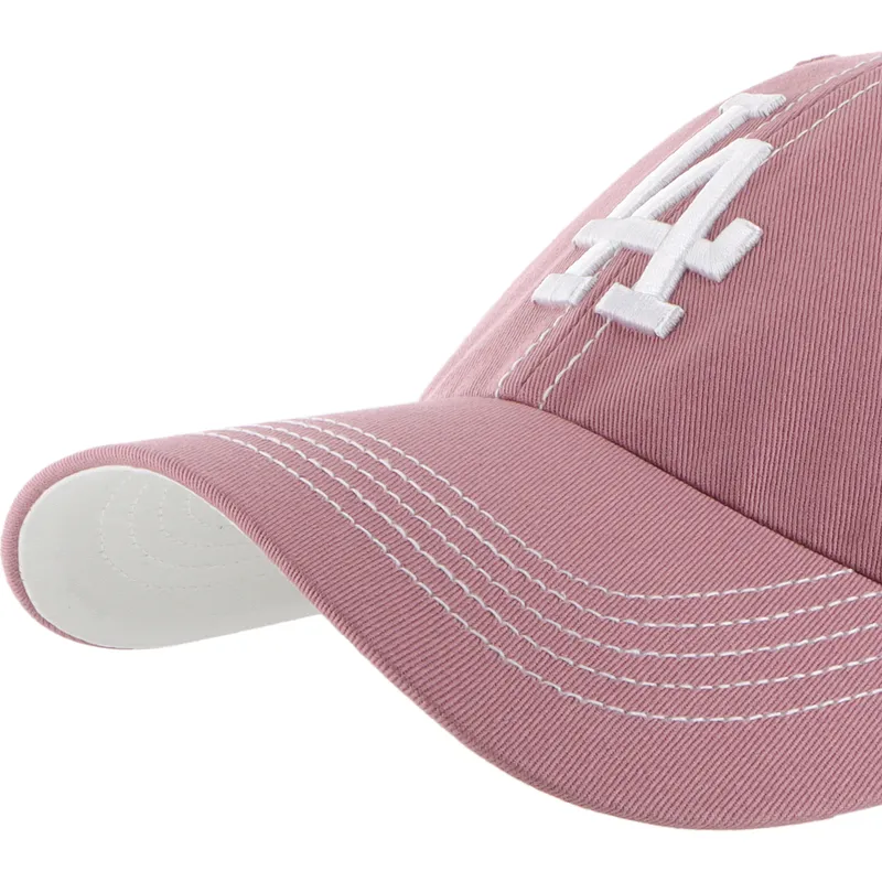 epci-curbata-roz-reglabila-clean-up-contrast-stitch-de-los-angeles-dodgers-mlb-de-47-brand