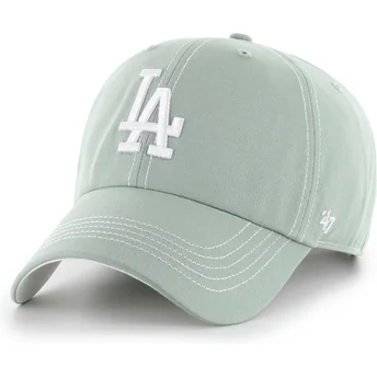 Cap curbată green adjustable strap Clean Up Contrast Stitch de Los Angeles Dodgers MLB de 47 Brand