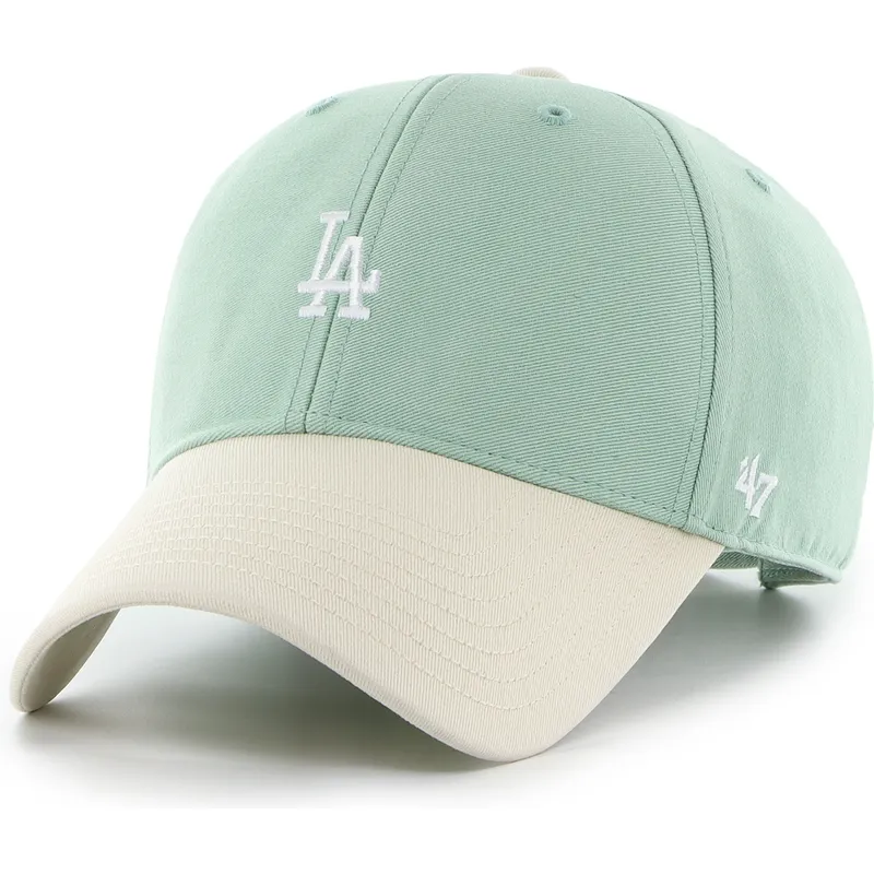 47-brand-curved-brim-mvp-base-runner-two-tone-legend-los-angeles-dodgers-mlb-green-adjustable-cap