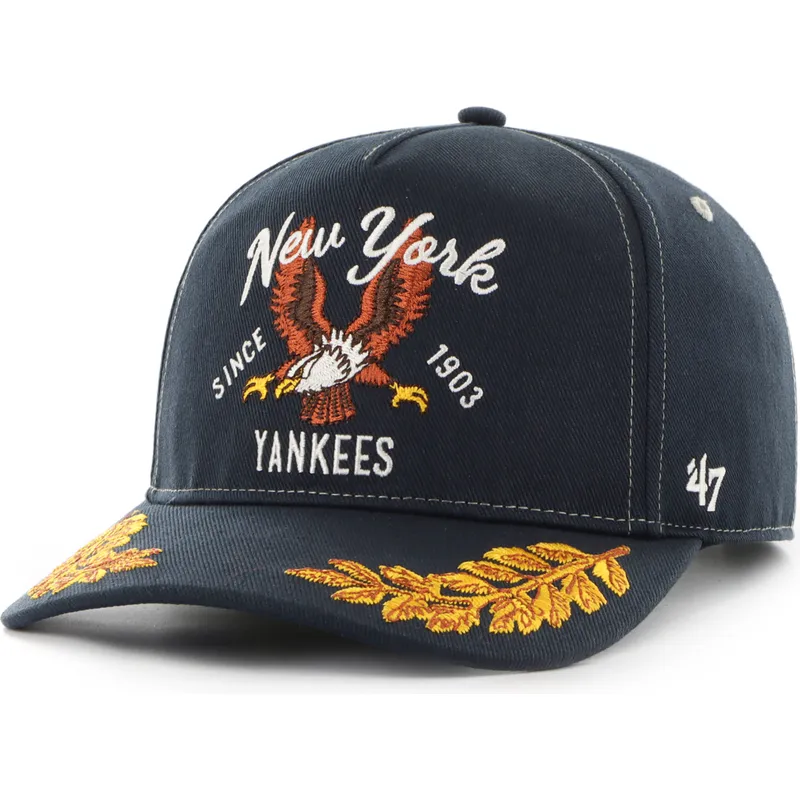 cappellino-curvo-blu-marino-snapback-hitch-keepsake-di-new-york-yankees-mlb-di-47-brand
