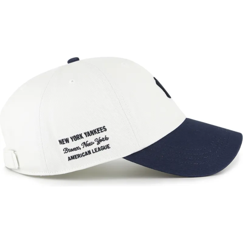 cap-curbata-beige-adjustable-strap-clean-up-contemporary-two-tone-de-new-york-yankees-mlb-de-47-brand