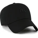 svart-bojd-justerbar-keps-med-svart-logotyp-clean-up-contemporary-two-tone-fran-new-york-yankees-mlb-av-47-brand
