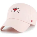 cappellino-curvo-rosa-regolabile-clean-up-love-base-runner-icon-di-47-brand