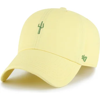 47 Brand Curved Brim Cactus Clean Up Nature Base Runner Icon Yellow Adjustable Cap