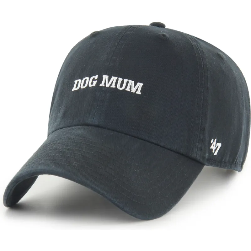 epci-curbata-negru-reglabila-dog-mum-phrase-clean-up-base-runner-icon-de-47-brand
