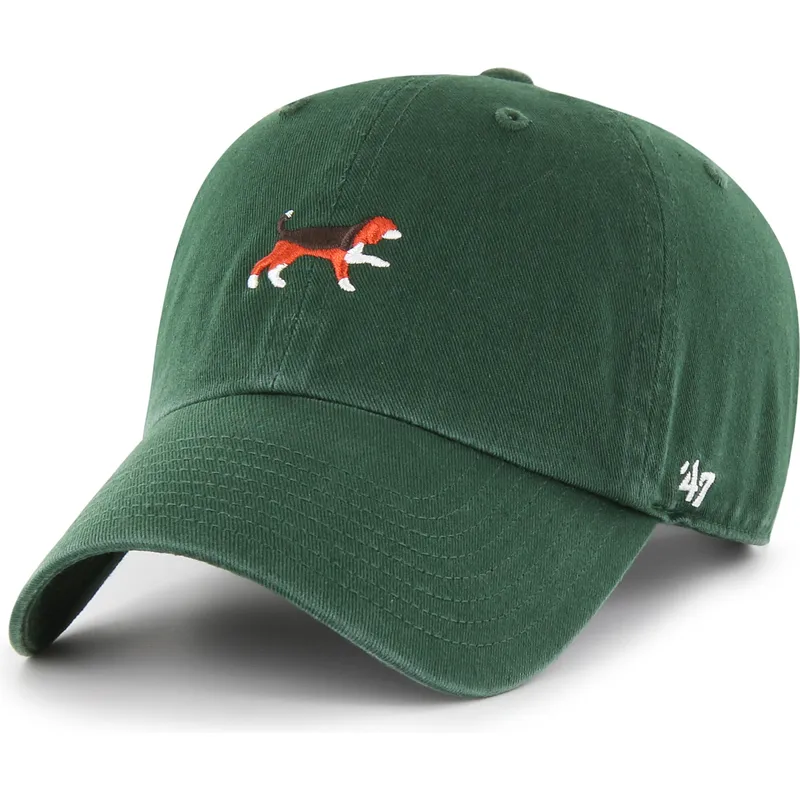 cappellino-curvo-verde-regolabile-clean-up-dog-base-runner-icon-di-47-brand