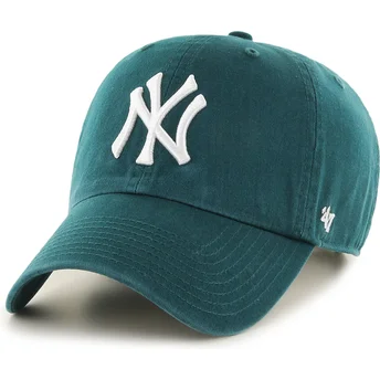 Șepci curbată verzișor bandă reglabilă Clean Up Pacific Green de New York Yankees MLB de 47 Brand