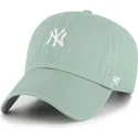 47-brand-curved-brim-clean-up-base-runner-new-york-yankees-mlb-green-adjustable-cap