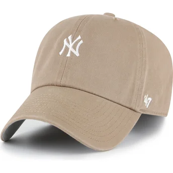 Czapka z daszkiem brązowa regulowana Clean Up Base Runner New York Yankees MLB od 47 Brand