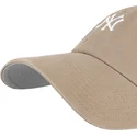 cappellino-curvo-marrone-regolabile-clean-up-base-runner-dei-new-york-yankees-mlb-di-47-brand