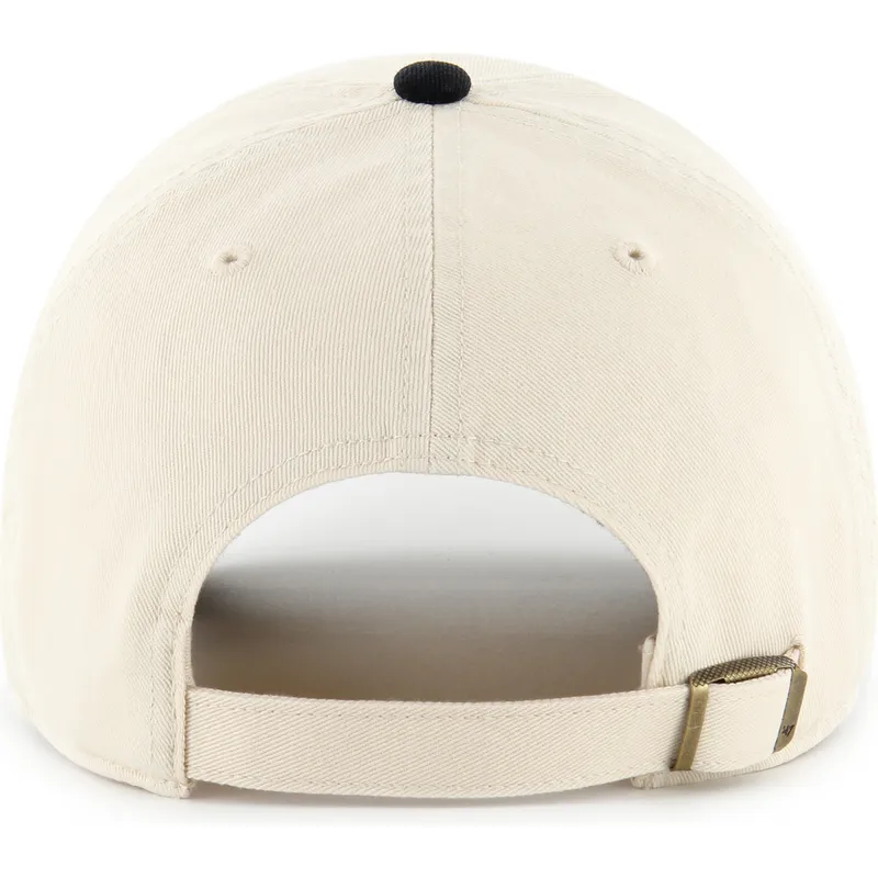 bojd-keps-beige-och-svart-justerbar-clean-up-two-tone-no-loop-label-new-york-yankees-mlb-av-47-brand