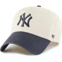 epci-curbata-bej-reglabila-clean-up-two-tone-no-loop-label-de-new-york-yankees-mlb-de-47-brand