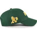 cappellino-curvo-verde-regolabile-mvp-ballpark-script-shot-di-oakland-athletics-mlb-di-47-brand