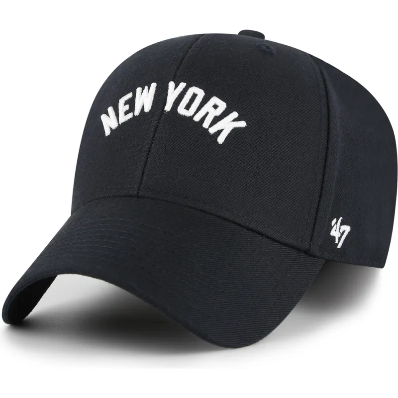 cappellino-curvo-blu-marino-regolabile-mvp-ballpark-script-shot-dei-new-york-yankees-mlb-di-47-brand