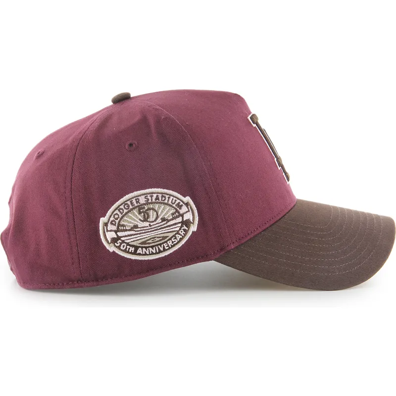 cap-curbata-red-snapback-granate-mvp-dt-sure-shot-two-tone-cotton-de-los-angeles-dodgers-mlb-de-47-brand