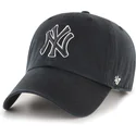cap-curbata-black-adjustable-strap-clean-up-no-loop-label-de-new-york-yankees-mlb-de-47-brand