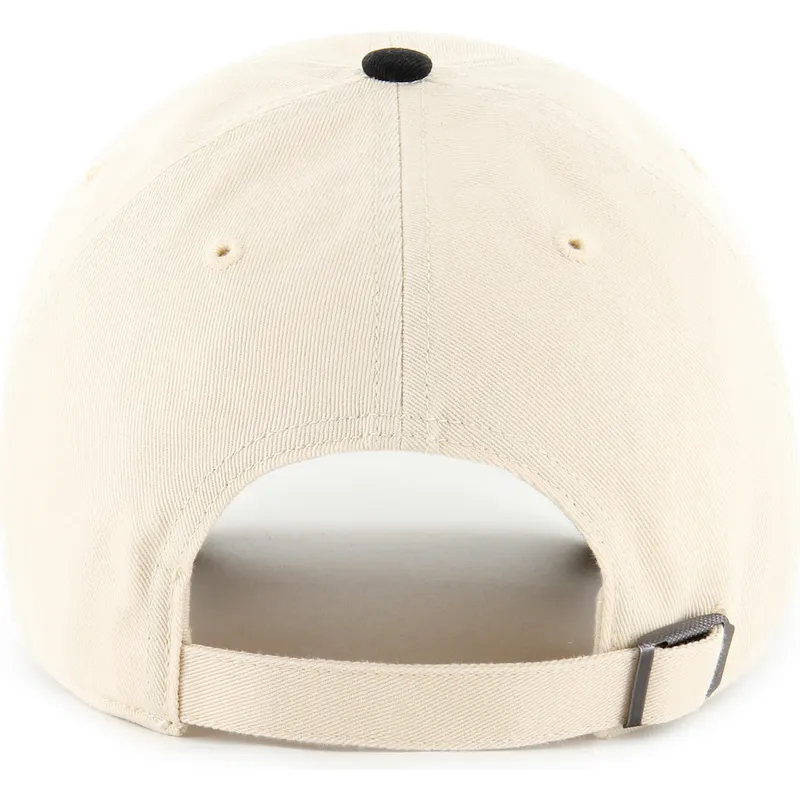 cappellino-curvo-beige-e-nero-regolabile-clean-up-base-runner-two-tone-dei-new-york-yankees-mlb-di-47-brand