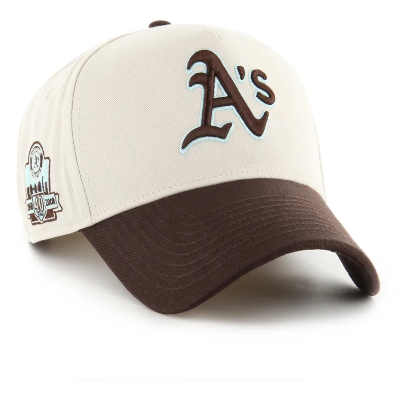 epci-curbata-bej-snapback-mvp-dt-sure-shot-two-tone-cotton-de-oakland-athletics-mlb-de-47-brand