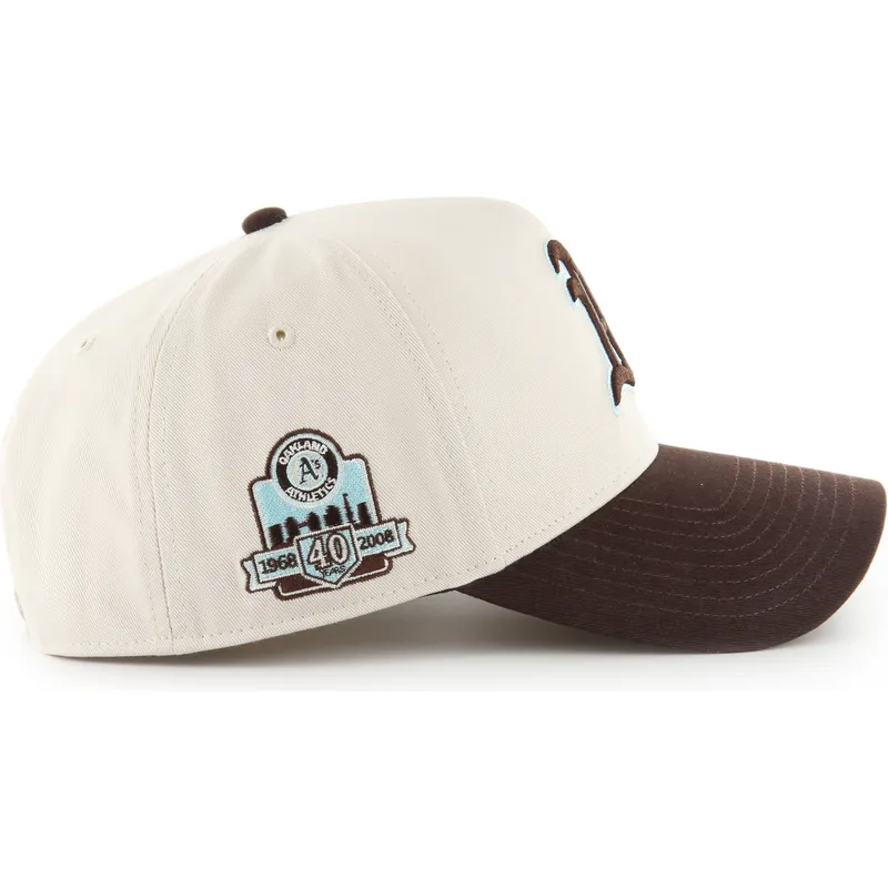 epci-curbata-bej-snapback-mvp-dt-sure-shot-two-tone-cotton-de-oakland-athletics-mlb-de-47-brand