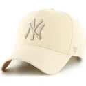 cappellino-curvo-beige-snapback-con-logo-beige-mvp-dt-sure-shot-two-tone-cotton-dei-new-york-yankees-mlb-di-47-brand