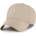 cappellino-curvo-khaki-snapback-con-logo-khaki-mvp-dei-new-york-yankees-mlb-di-47-brand