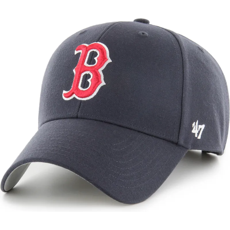 marineblaue-verstellbare-gebogene-mvp-kappe-der-boston-red-sox-mlb-von-47-brand