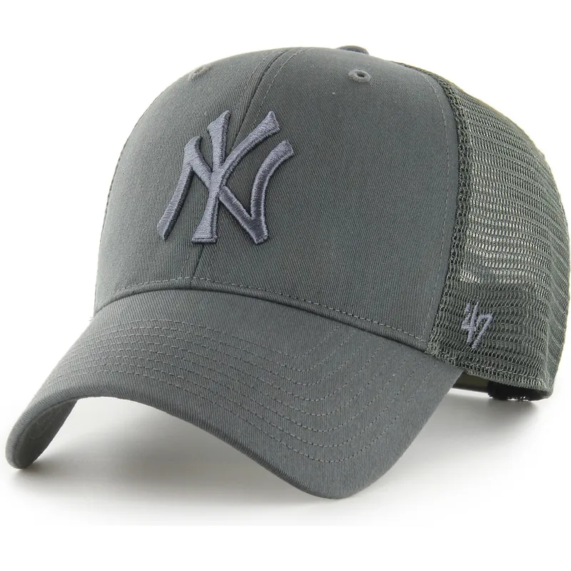 graue-trucker-cap-mit-grauem-logo-mvp-branson-von-new-york-yankees-mlb-von-47-brand