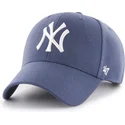 casquette-courbee-bleue-snapback-mvp-timber-blue-new-york-yankees-mlb-47-brand