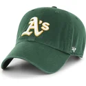 casquette-courbee-verte-ajustable-clean-up-oakland-athletics-mlb-47-brand