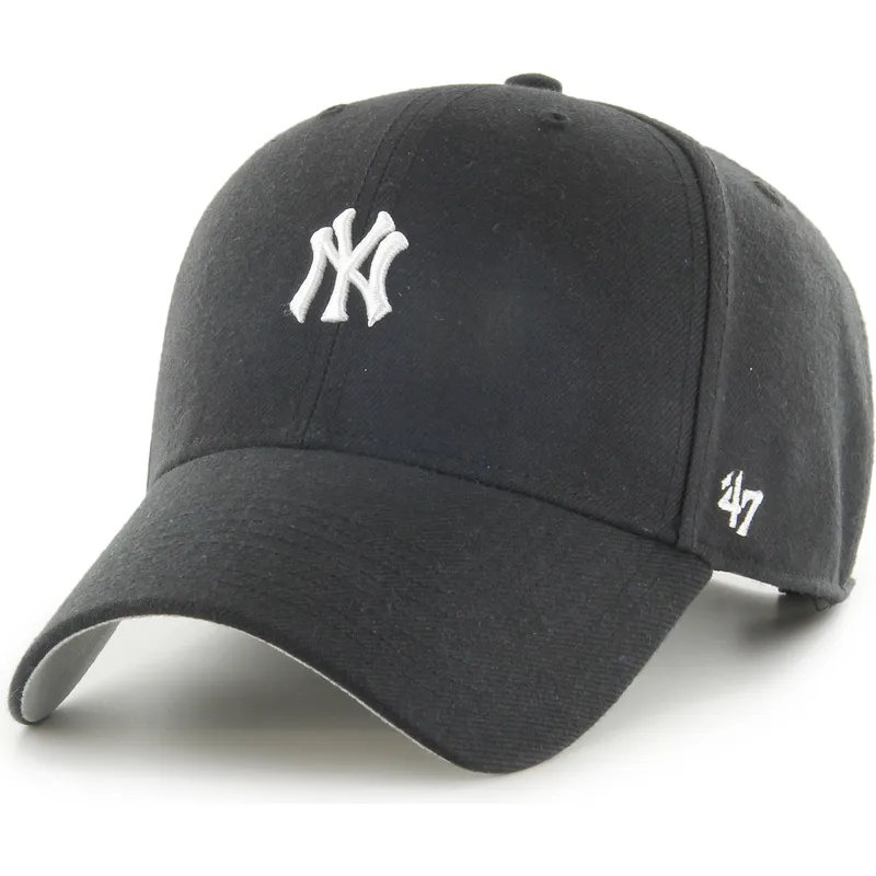 47-brand-curved-brim-mvp-base-runner-new-york-yankees-mlb-black-snapback-cap