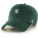 cappellino-curvo-verde-regolabile-clean-up-base-runner-mini-logo-dei-new-york-yankees-mlb-di-47-brand