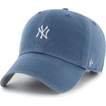 Blaue verstellbare Curved Cap Clean Up Base Runner der New York Yankees MLB von 47 Brand