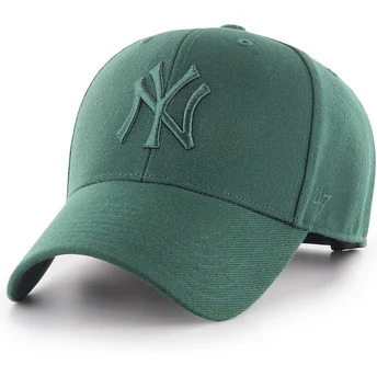 Cappellino curvo verde snapback con logo verde MVP dei New York Yankees MLB di 47 Brand