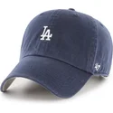 marineblaue-verstellbare-gebogene-clean-up-base-runner-kappe-der-los-angeles-dodgers-mlb-von-47-brand