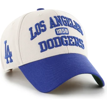 Cap curbată beige adjustable strap MVP Broke Line de Los Angeles Dodgers MLB de 47 Brand