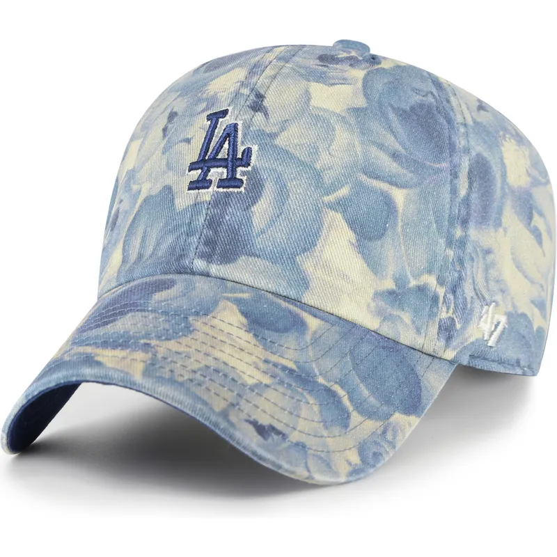 cap-curbata-blue-adjustable-strap-clean-up-gardenia-de-los-angeles-dodgers-mlb-de-47-brand