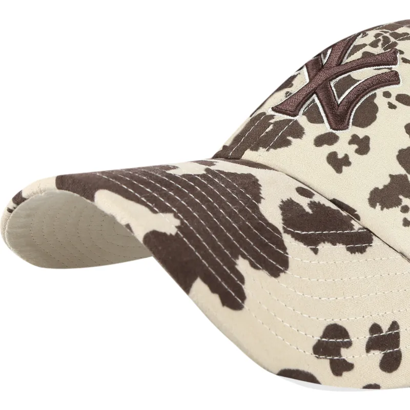 brun-bojd-justerbar-keps-med-brunt-clean-up-bessie-logotyp-fran-new-york-yankees-mlb-av-47-brand