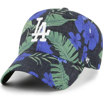 Mehrfarbige verstellbare gebogene Kappe Clean Up Beach Side der Los Angeles Dodgers MLB von 47 Brand