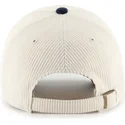 casquette-courbee-beige-et-bleue-marine-ajustable-clean-up-cord-base-runner-two-tone-boston-red-sox-mlb-47-brand