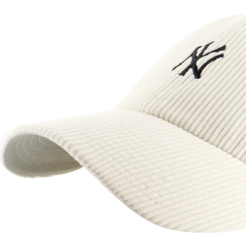 cappellino-curvo-beige-regolabile-clean-up-cord-base-runner-dei-new-york-yankees-mlb-di-47-brand
