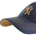 casquette-courbee-bleue-marine-et-marron-ajustable-mvp-dt-contrast-stitch-new-york-yankees-mlb-47-brand
